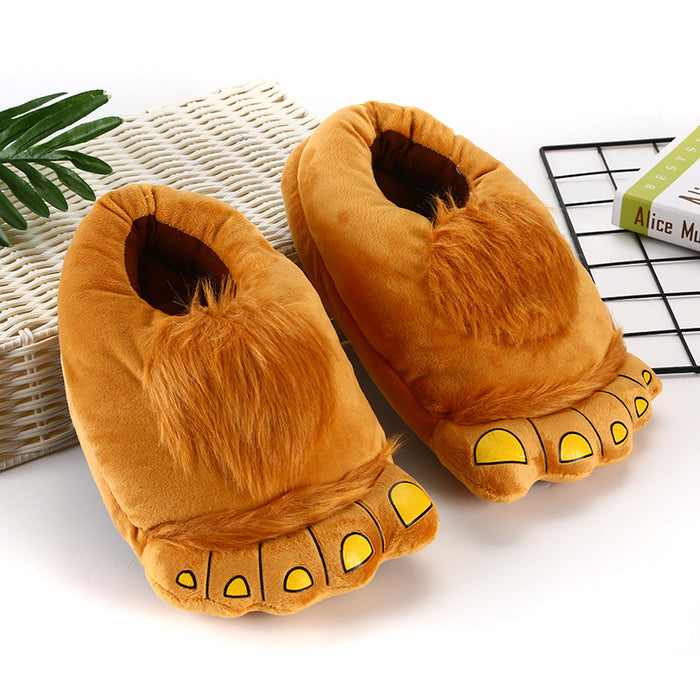 Wholesale Winter Warm Home Slippers Hobbit Bigfoot JDC-SP-Dingy003
