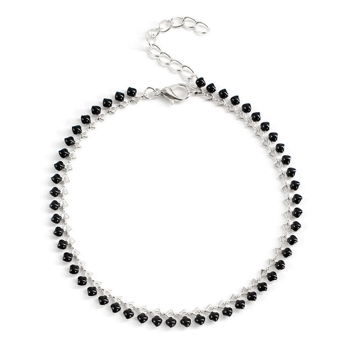 Chaîne de chaîne de perles de contraste en gros à la main pour les femmes JDC-AS-ZW012