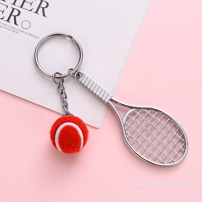 Wholesale Mini Table Tennis Racket Baseball Tennis Tennis Racket Keychain MOQ≥10 JDC-KC-HongYi001