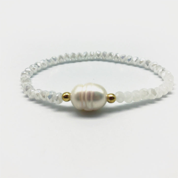 Bracelet de cristal d'origine en gros Bracelet Natural Pearls JDC-BT-HUIH004