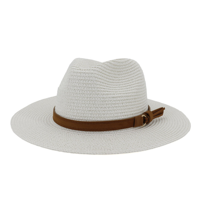 Wholesale straw hat topper women outdoor beach sunscreen sunshade JDC-FH-MShen004