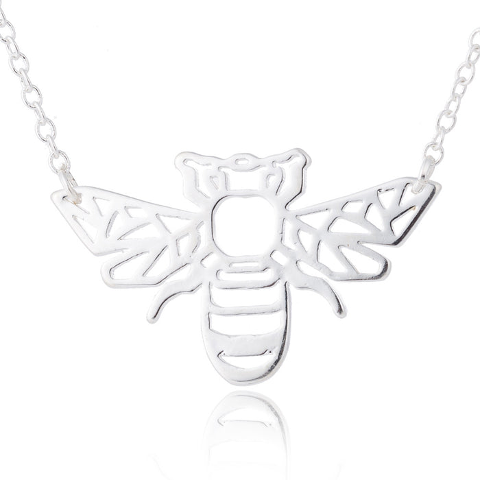 Wholesale Necklaces Stainless Steel Hollow Bee JDC-NE-SS027
