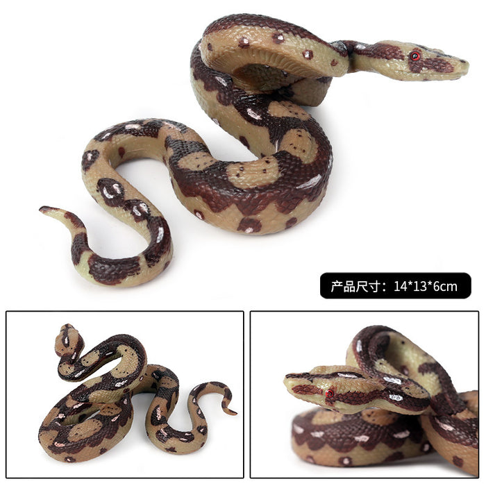 Juguetes al por mayor simulación infantil modelo de reptil de reptiles Python Ornament Moq≥2 JDC-FT-Xinys003
