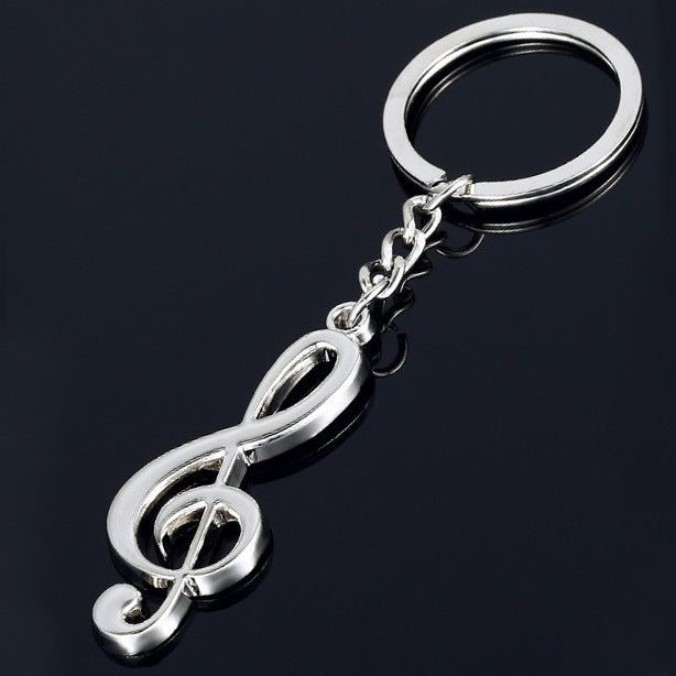Wholesale Keychains Alloy music symbols MOQ≥2 JDC-KC-MiaoL001