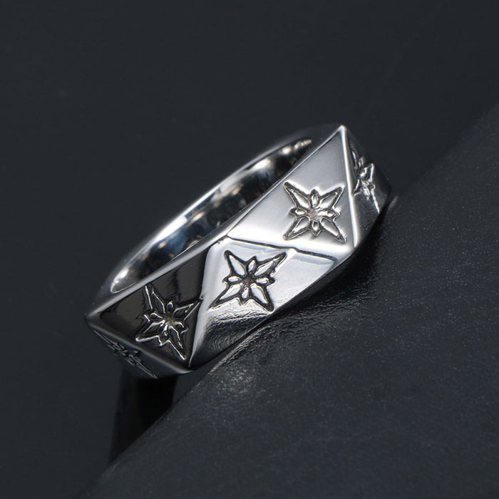 Wholesale titanium steel popcorn ring wrench finger jewelry JDC-RS-Shenj003
