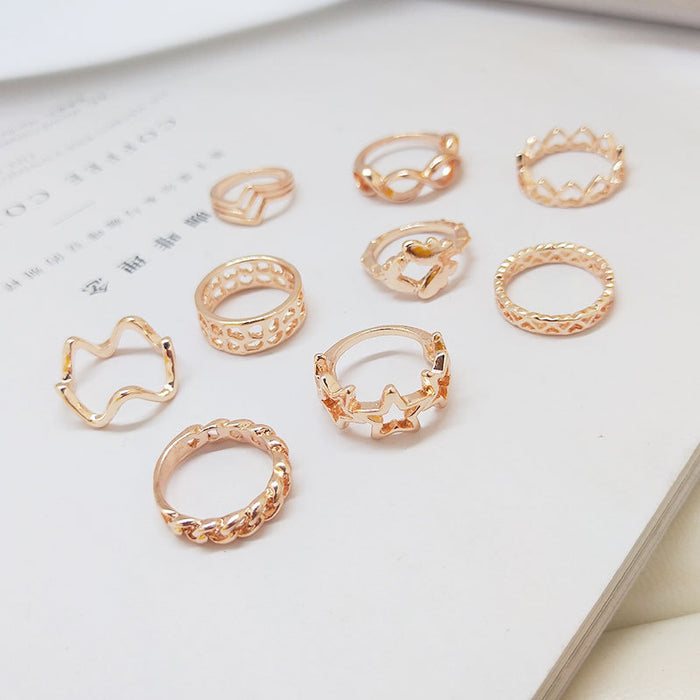 Wholesale Rings Alloy Tail Ring Simple Random Adjustable MOQ≥10 JDC-RS-KuaH023