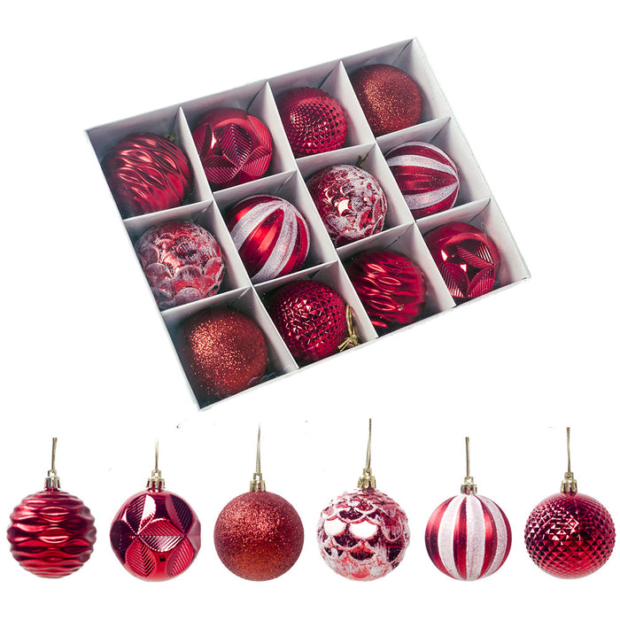 Wholesale Decorative Christmas Tree Ornaments 6CM Decorative Balls MOQ≥2 JDC-DCN-Cunj001