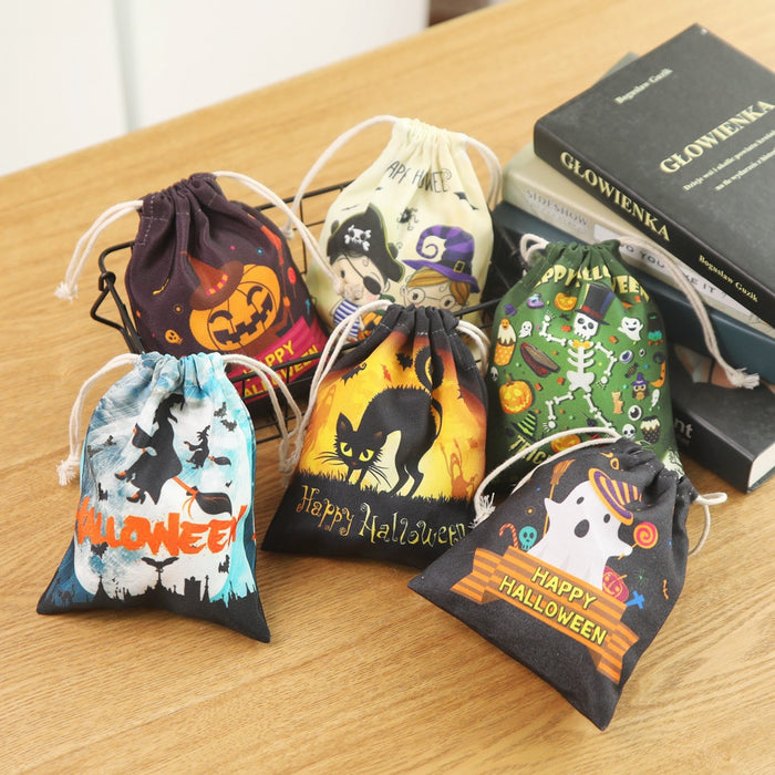 Wholesale Toys Candy Bags Canvas Drawstring Bags Children's Halloween JDC-FT-YongW001