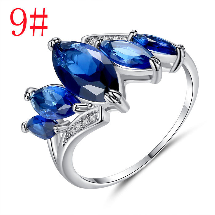 Jewelry WholesaleWholesale Sapphire Zircon Copper Ring JDC-RS-MiMeng071 Rings 米萌 %variant_option1% %variant_option2% %variant_option3%  Factory Price JoyasDeChina Joyas De China