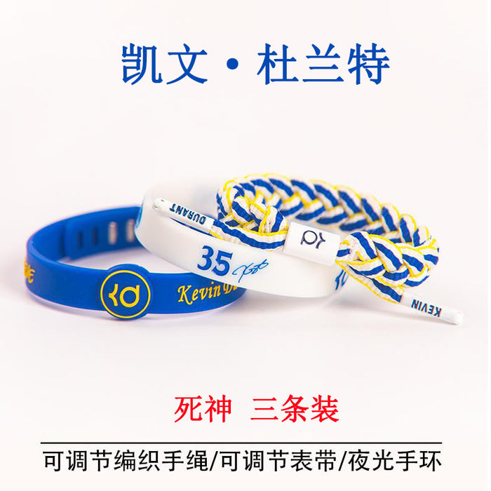 Wholesale basketball star bracelet silicone luminous bracelet SET MOQ≥2 JDC-BT-KuG002