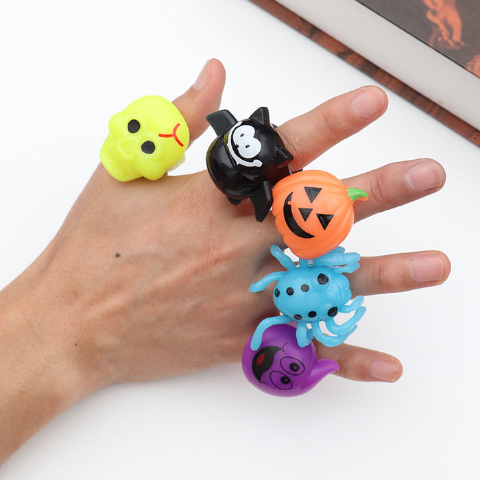 Anillo al por mayor TPR Halloween Prom Party Glow Ring JDC-RS-Jinh001