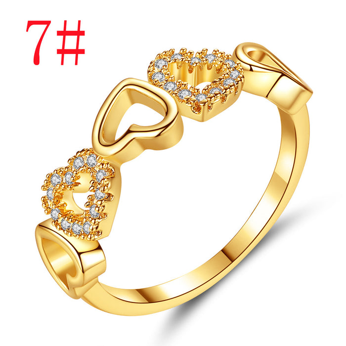 Jewelry WholesaleWholesale Love Zircon Copper Ring JDC-RS-MiMeng067 Rings 米萌 %variant_option1% %variant_option2% %variant_option3%  Factory Price JoyasDeChina Joyas De China