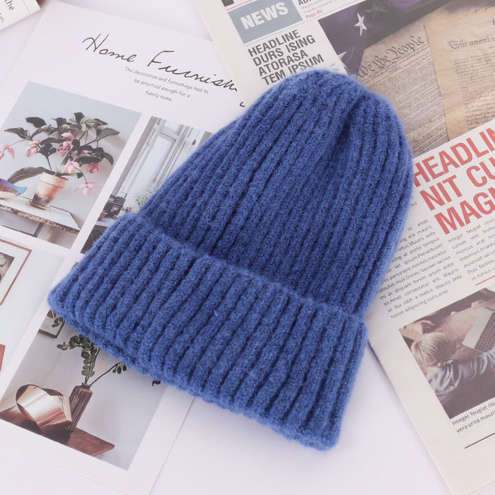 Wholesale Fashion Hat Acrylic Fiber Autumn Winter Warm Thick Knitted Hat MOQ≥2 JDC-FH-YueH010