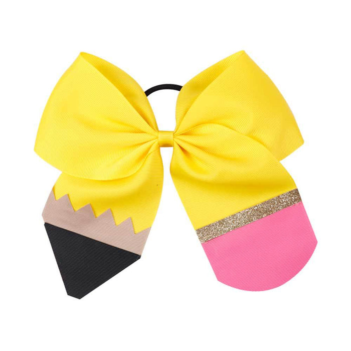 Wholesale hairpin cloth 5 inch pencil children's bow JDC-HS-Danzuo015