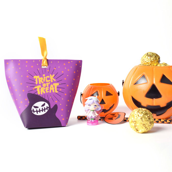 Wholesale Halloween Pumpkin Candy Box Yourself Folding Box MOQ≥20 JDC-JP-HuaiB003