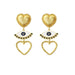 Jewelry WholesaleWholesale Love Crystal Punk Love Heart Earrings MOQ≥3 JDS-ES-GSYS012 Earrings 伊尚 %variant_option1% %variant_option2% %variant_option3%  Factory Price JoyasDeChina Joyas De China
