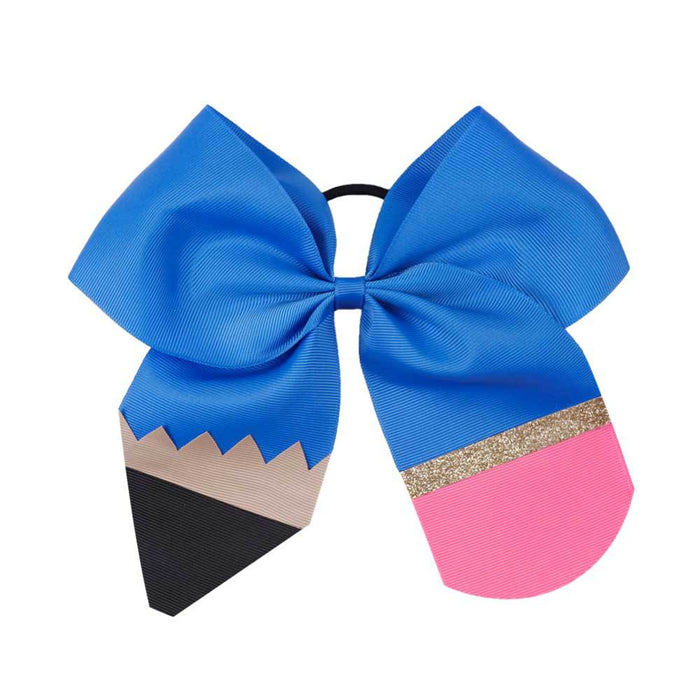Wholesale hairpin cloth 5 inch pencil children's bow JDC-HS-Danzuo015