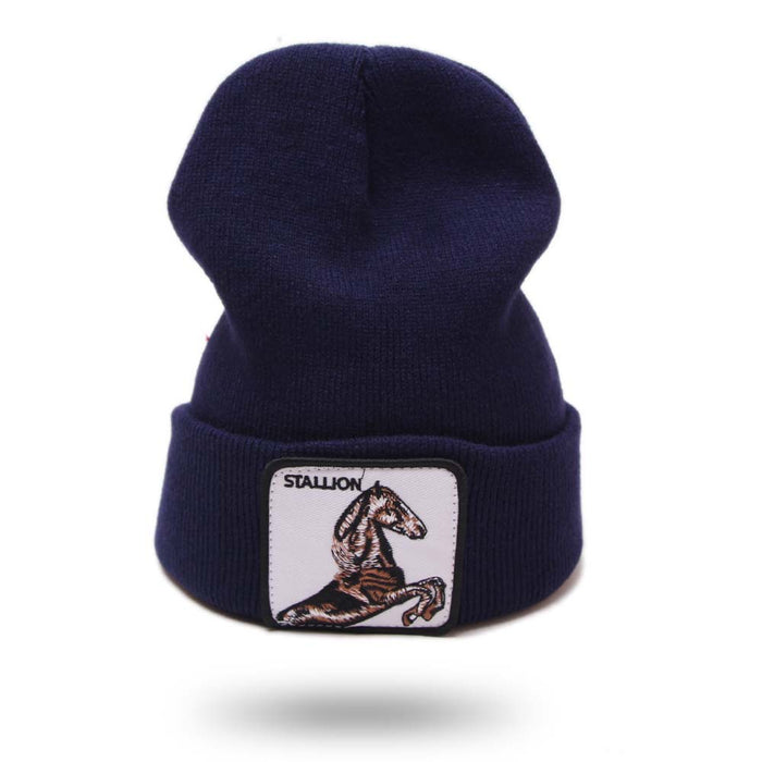 Wholesale Hats Acrylic Animal Spurs Embroidered Knitted Hats (F) JDC-FH-GSYH212