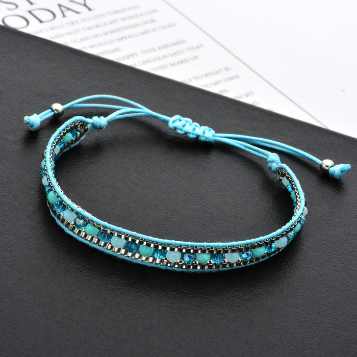 Bracelet tissé à main en gros bijoux de style ethnique vintage jdc-bt-zheq017