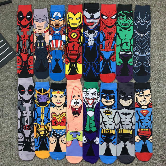 Wholesale Sock Polyester European and American Cartoon Comics Breathable Sweat Absorb (M)MOQ≥2 JDC-SK-MuQing003
