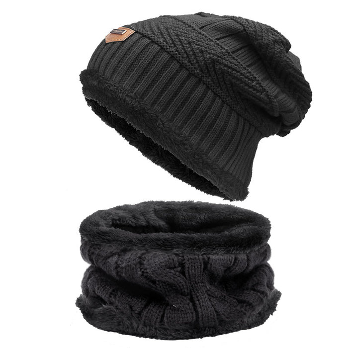 Wholesale Hat Acrylic Autumn Winter Knitted Sweater Hat Scarf 2 Piece Set JDC-FH-Kaip001