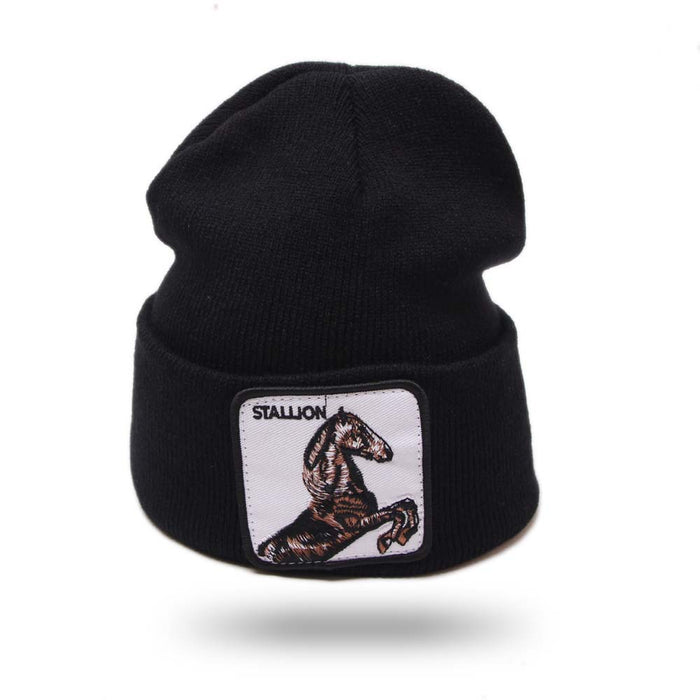 Wholesale Hats Acrylic Animal Spurs Embroidered Knitted Hats (F) JDC-FH-GSYH212