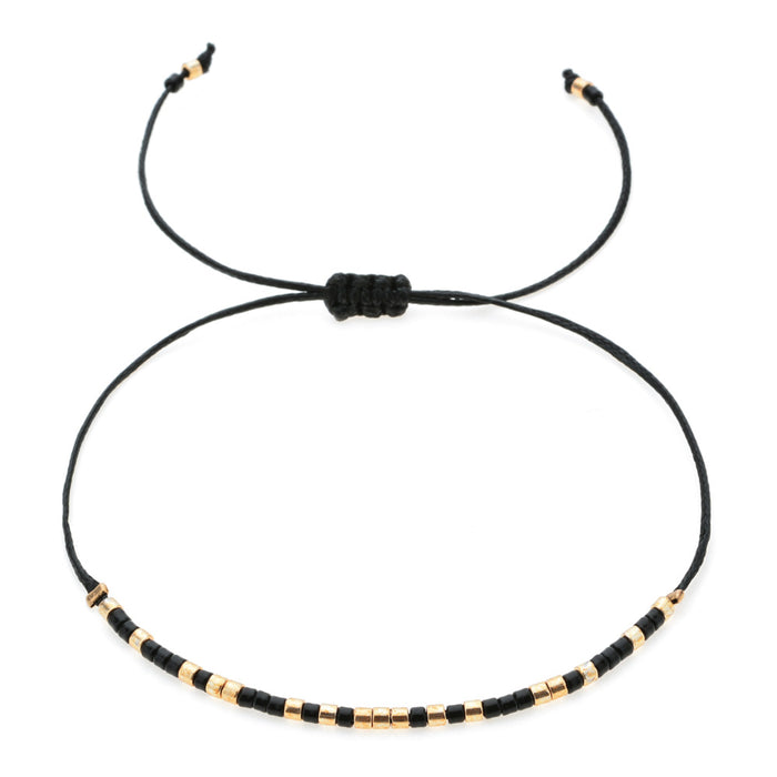 Bracelet en gros bracelet tressé des bijoux de chaîne de corde réglables perles de riz coloré JDC-BT-ZHEQ021