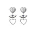 Jewelry WholesaleWholesale Love Crystal Punk Love Heart Earrings MOQ≥3 JDS-ES-GSYS012 Earrings 伊尚 %variant_option1% %variant_option2% %variant_option3%  Factory Price JoyasDeChina Joyas De China