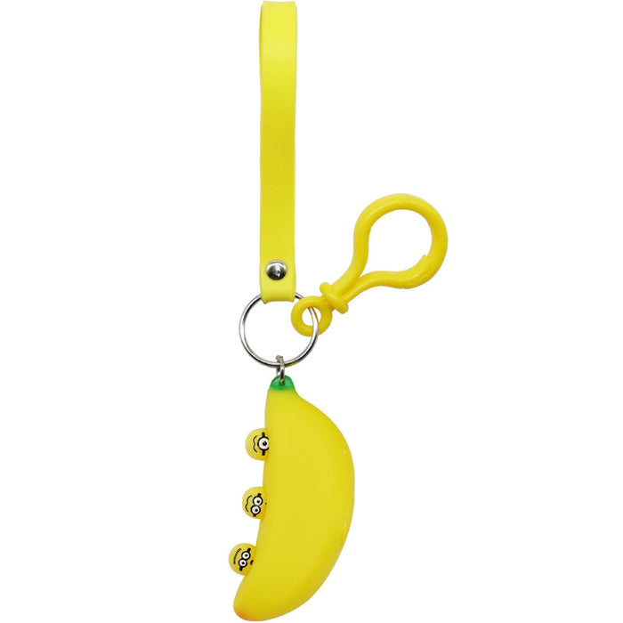 Wholesale Decompression Toy Silicone Banana Keychain JDC-KC-QHui002