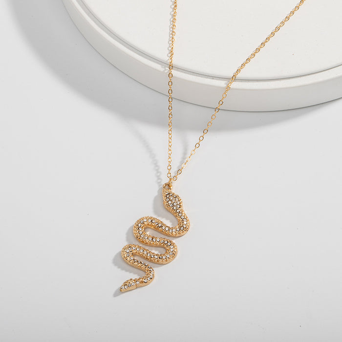 Jewelry WholesaleWholesale snake stud earring necklace JDC-NE-AYN123 Necklaces 爱伊娜 %variant_option1% %variant_option2% %variant_option3%  Factory Price JoyasDeChina Joyas De China