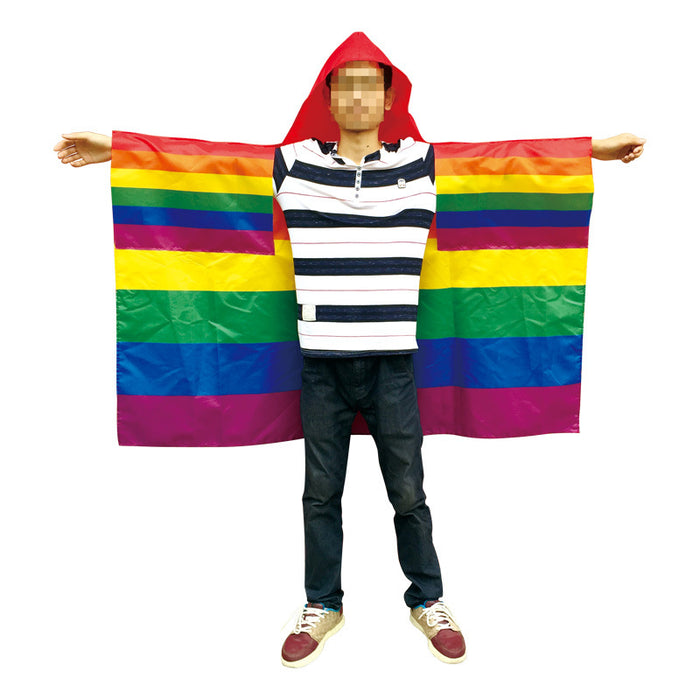 Jewelry WholesaleWholesale LGBT Pride Day Polyester Flag Cape JDC-FG-WuFu002 Flag 五福 %variant_option1% %variant_option2% %variant_option3%  Factory Price JoyasDeChina Joyas De China