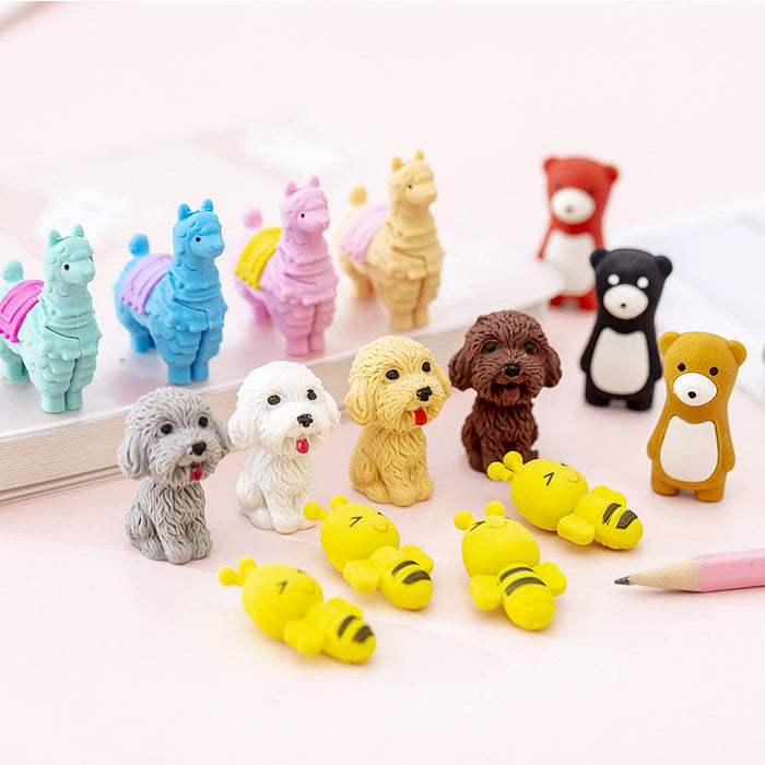 Wholesale cartoon animal eraser school supplies JDC-EAR-XuF006