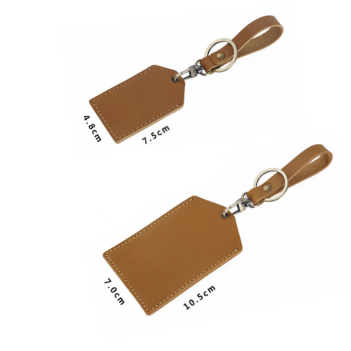 Jewelry WholesaleWholesale manual cowhide mini bus card set keychain JDC-KC-YiPi001 Keychains 意皮 %variant_option1% %variant_option2% %variant_option3%  Factory Price JoyasDeChina Joyas De China