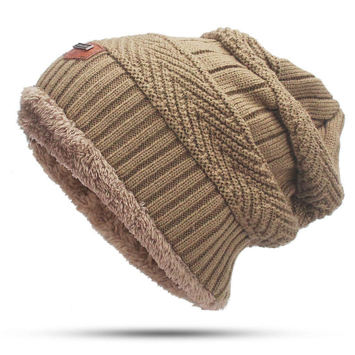Sombrero de bufanda al por mayor Dos piezas engrosamiento acrílico de algodón JDC-SF-KAIP012