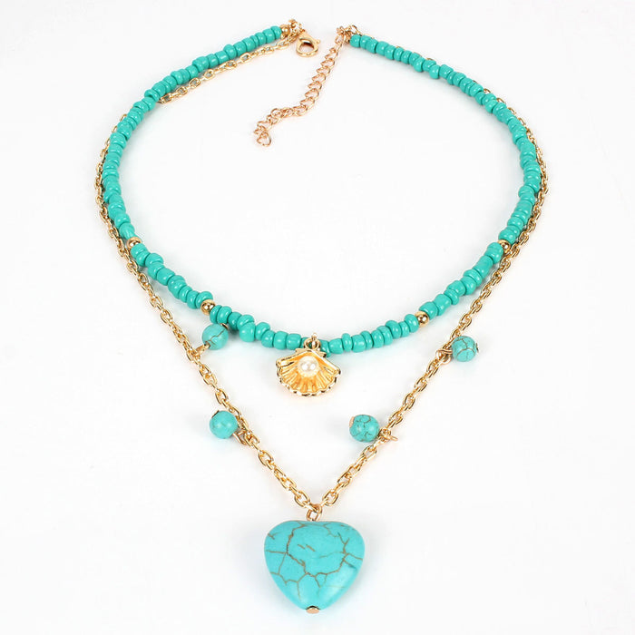 Wholesale Personalized Love Pendant Short Necklace JDC-NE-TC291
