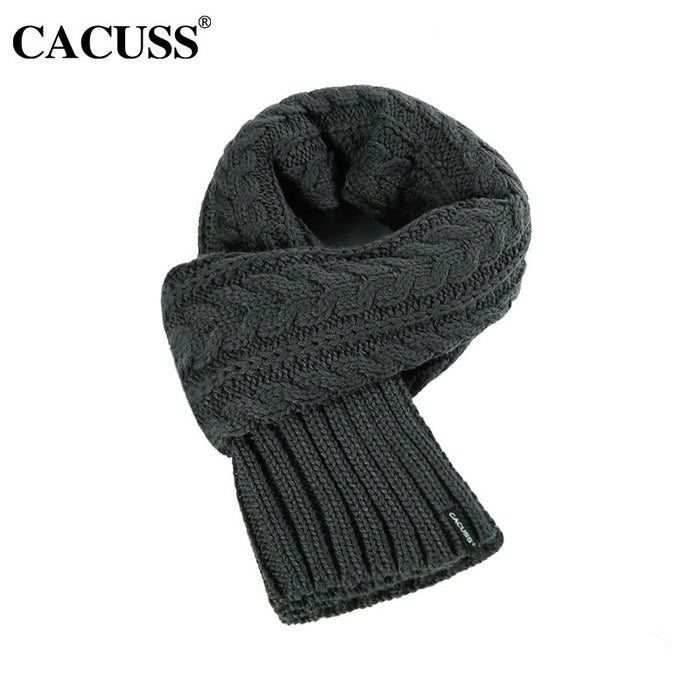 Wholesale Scarf Acrylic Cotton Autumn and Winter Men's Soft Thickening Comfortable Knitting JDC-SF-Yihe006