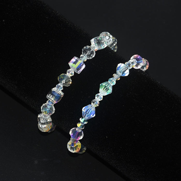 Wholesale Bracelet Schoolgirl Square Crystal Bracelet Ring Exquisite Luxury Fashion Bracelet MOQ≥3 JDC-BT-ManS013