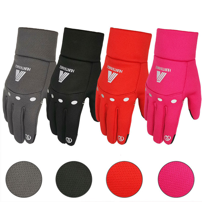 Wholesale Gloves Polyester Touch Screen Anti-slip Warm Outdoor MOQ≥2 JDC-GS-QiF009