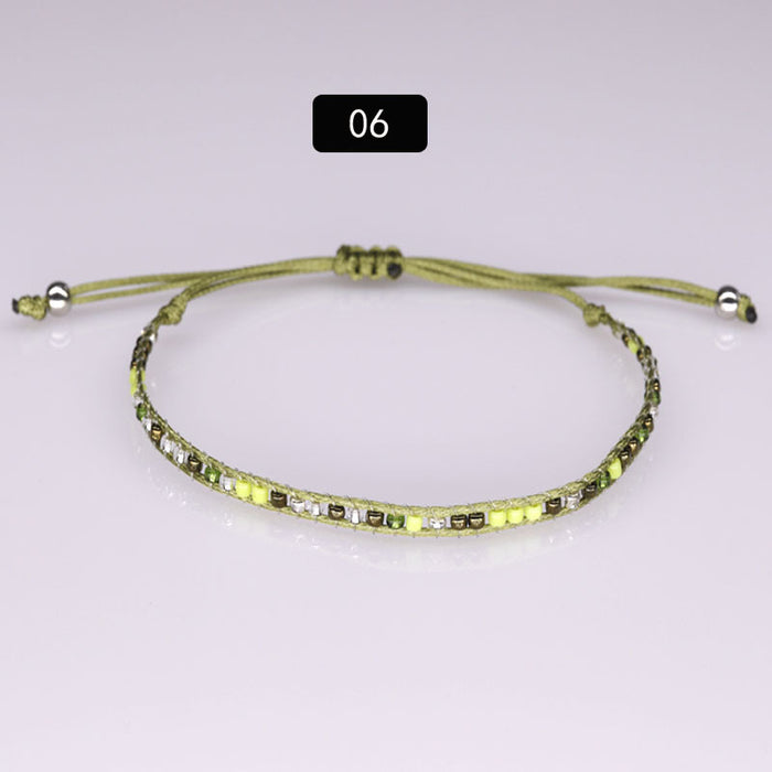 Wholesale Bracelet Rice Beads Hand Woven MOQ≥2 JDC-BT-YIYe039