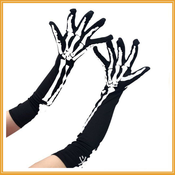 Calcetines al por mayor de calcetines Halloween Guantes de esqueleto Skeleton patas de sangrado MOQ≥2 JDC-SK-HENGZ003