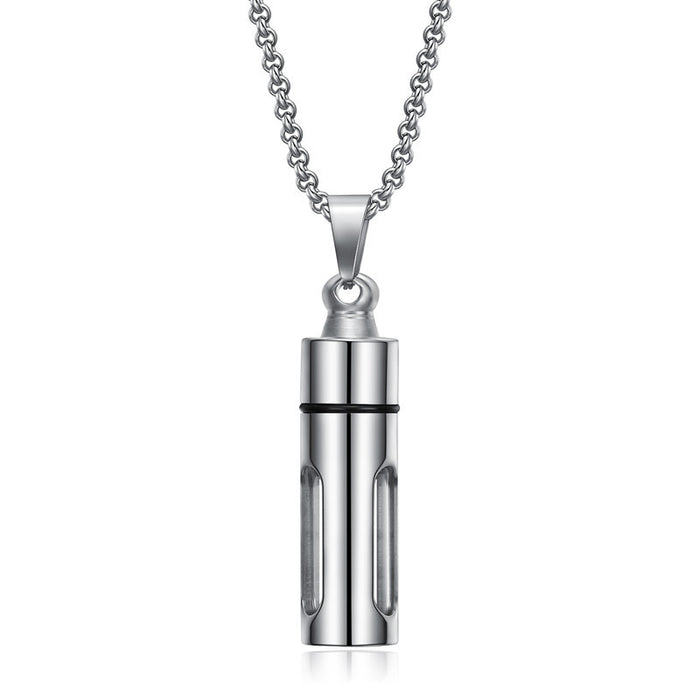 Collares al por mayor Botella de perfume de acero de titanio MOQ≥2 JDC-Ne-Xuanl001