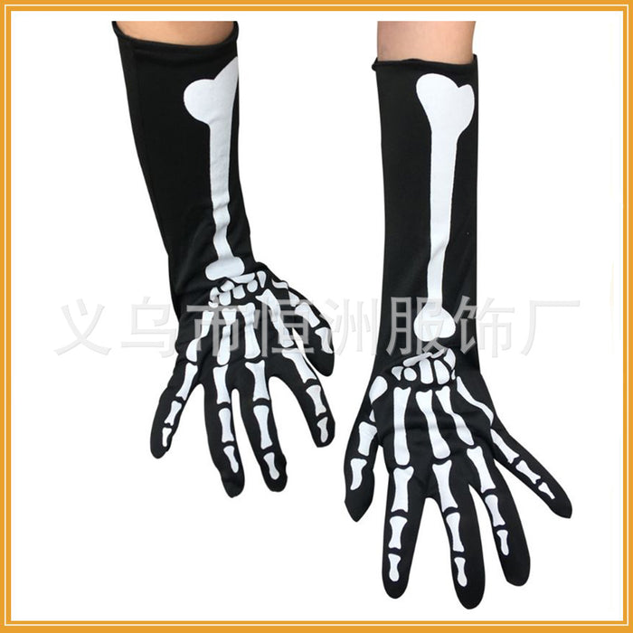 Wholesale Socks Cloth Halloween Skeleton Gloves Skull Skeleton Paws Bleeding MOQ≥2 JDC-SK-hengz003