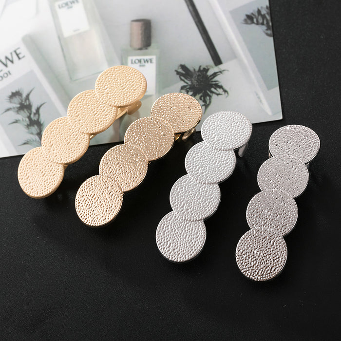 Wholesale Hair Clips Alloy Electroplating 4 Circles in a Row JDC-HC-Jingjie018