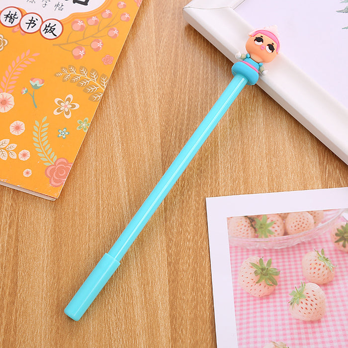 Pen de bolígrafo de plástico de caricatura de princesa de la princesa al por mayor jdc-bp-liuj001