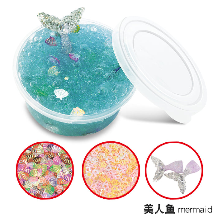 Wholesale Slime Crystal Mud DIY Toy Glass Mud Mermaid Theme JDC-FT-ZhiKa006