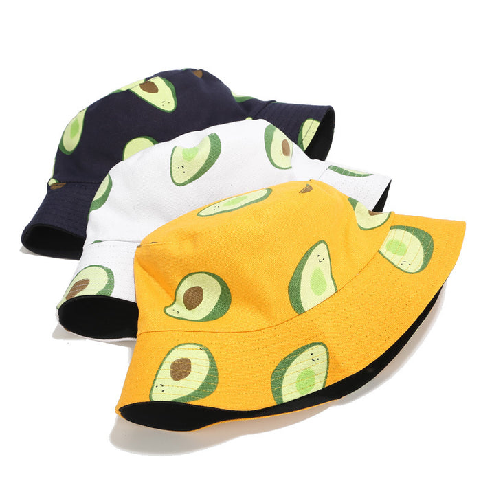 Wholesale Avocado Double Sided Bucket Hat JDC-FH-LvYi014