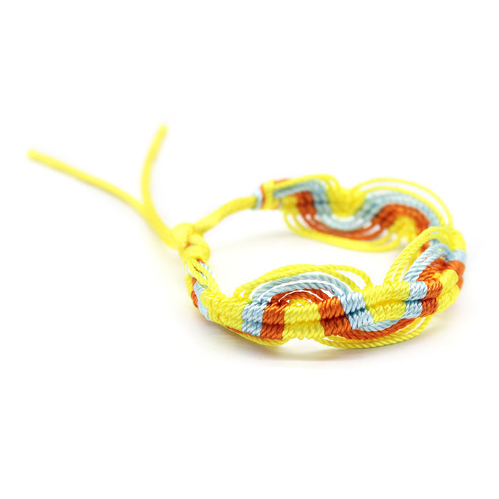 Wholesale Bracelet Polyester Thread Nepalese Style Handwoven MOQ≥10 JDC-BT-WengW001