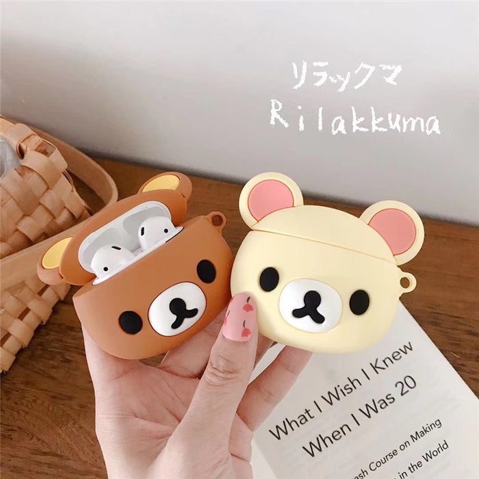Wholesale Headphone Case Silicone Cute Cartoon Bear Protective Cover JDC-EPC-ChangPX029