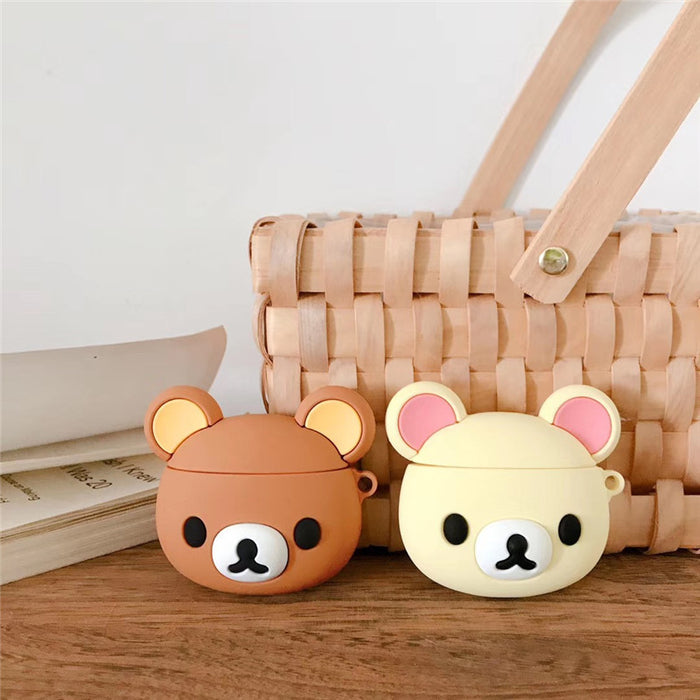 Wholesale Headphone Case Silicone Cute Cartoon Bear Protective Cover JDC-EPC-ChangPX029