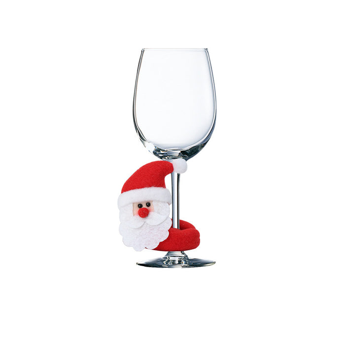 Wholesale Wine Glass Ornament Santa Snowman Reindeer JDC-DCN-CKD002